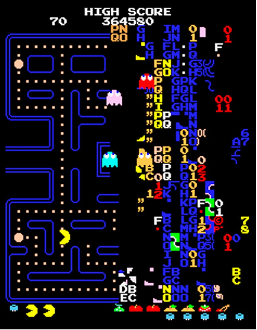 Le dernier niveau de Pac Man est le 256 suite à un bug